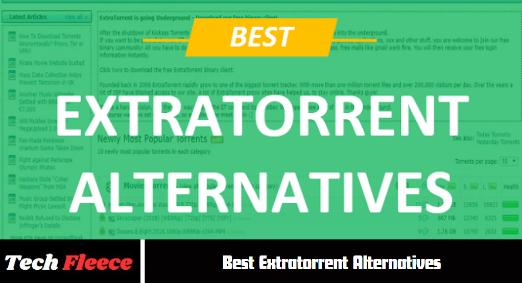 Best Extratorrent Alternatives